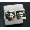 12kt Gold Filled and .925 Sterling Silver Handmade Bear Certified Authentic Navajo Native American Earrings 370917821409