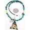 12kt Gold Filled and .925 Sterling Silver Handmade BEAR Certified Authentic Navajo Turquoise Native American Necklace 371013724384