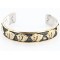 12kt Gold Filled and .925 Sterling Silver Handmade Buffalo Certified Authentic Navajo Gold Filled 191 Native American Bracelet 390815340390