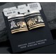 12kt Gold Filled and .925 Sterling Silver Handmade Buffalo Certified Authentic Navajo Native American Earrings 370917830756