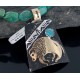 12kt Gold Filled and .925 Sterling Silver Handmade Buffalo Certified Authentic Navajo Turquoise Native American Necklace 370916778479 12kt Gold Filled and .925 Sterling Silver Handmade Buffalo Certified Authentic Navajo Turquoise Native American Necklace 370916778479