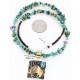 12kt Gold Filled and .925 Sterling Silver Handmade Buffalo Certified Authentic Navajo Turquoise Native American Necklace 371017152280