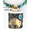12kt Gold Filled and .925 Sterling Silver Handmade Buffalo Certified Authentic Navajo Turquoise Native American Necklace 371017152280