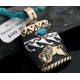 12kt Gold Filled and .925 Sterling Silver Handmade Buffalo Certified Authentic Navajo Turquoise Native American Necklace 390646443781