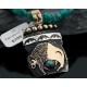 12kt Gold Filled and .925 Sterling Silver Handmade Buffalo Certified Authentic Navajo Turquoise Native American Necklace 390647917204 12kt Gold Filled and .925 Sterling Silver Handmade Buffalo Certified Authentic Navajo Turquoise Native American Necklace 390647917204