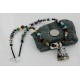 12kt Gold Filled and .925 Sterling Silver Handmade Buffalo Certified Authentic Navajo Turquoise Native American Necklace 390662464117