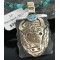 12kt Gold Filled and .925 Sterling Silver Handmade Buffalo Certified Authentic Navajo Turquoise Native American Necklace 390678601326