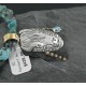 12kt Gold Filled and .925 Sterling Silver Handmade Buffalo Certified Authentic Navajo Turquoise Native American Necklace 390683887327