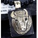 12kt Gold Filled and .925 Sterling Silver Handmade Buffalo Certified Authentic Navajo Turquoise Native American Necklace 390746119886