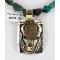 12kt Gold Filled and .925 Sterling Silver Handmade Buffalo Certified Authentic Navajo Turquoise Native American Necklace 390776424217