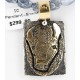 12kt Gold Filled and .925 Sterling Silver Handmade Buffalo HEAD Certified Authentic Navajo Turquoise Native American Necklace 390778493438
