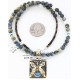 12kt Gold Filled and .925 Sterling Silver Handmade Butterfly Certified Authentic Navajo Turquoise Native American Necklace 371047897481