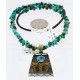 12kt Gold Filled and .925 Sterling Silver Handmade Butterfly Certified Authentic Navajo Turquoise Native American Necklace 371068675470