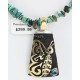 12kt Gold Filled and .925 Sterling Silver HANDMADE Butterfly Certified Authentic Navajo Turquoise Native American Necklace 371102771772