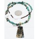 12kt Gold Filled and .925 Sterling Silver HANDMADE Butterfly Certified Authentic Navajo Turquoise Native American Necklace 371102771772