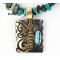 12kt Gold Filled and .925 Sterling Silver Handmade Butterfly Certified Authentic Navajo Turquoise Native American Necklace 390834920624