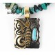 12kt Gold Filled and .925 Sterling Silver Handmade Butterfly Certified Authentic Navajo Turquoise Native American Necklace 390834920624