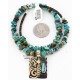 12kt Gold Filled and .925 Sterling Silver Handmade Butterfly Certified Authentic Navajo Turquoise Native American Necklace 390834920624