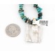 12kt Gold Filled and .925 Sterling Silver Handmade Butterfly Certified Authentic Navajo Turquoise Native American Necklace 390834920624