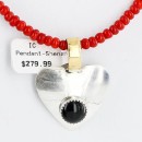 12kt Gold Filled and .925 Sterling Silver HANDMADE Certified Authentic BEGAY Navajo Turquoise and Coral Native American Necklace 390890158937