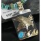 12kt Gold Filled and .925 Sterling Silver Handmade Eagle Certified Authentic Navajo Turquoise Native American Necklace 370911089452