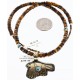 12kt Gold Filled and .925 Sterling Silver Handmade Eagle Certified Authentic Navajo Turquoise Native American Necklace 371013630270