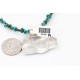 12kt Gold Filled and .925 Sterling Silver Handmade Eagle Certified Authentic Navajo Turquoise Native American Necklace 371047490983