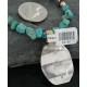 12kt Gold Filled and .925 Sterling Silver Handmade Eagle Certified Authentic Navajo Turquoise Native American Necklace 390673032374