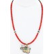 12kt Gold Filled and .925 Sterling Silver Handmade Eagle Certified Authentic Navajo Turquoise Native American Necklace 390813051559