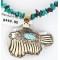 12kt Gold Filled and .925 Sterling Silver Handmade Eagle Certified Authentic Navajo Turquoise Native American Necklace 390813104954
