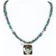 12kt Gold Filled and .925 Sterling Silver Handmade Eagle Certified Authentic Navajo Turquoise Native American Necklace 390841254641