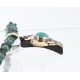 12kt Gold Filled and .925 Sterling Silver Handmade Eagle Certified Authentic Navajo Turquoise Native American Necklace 390841254641
