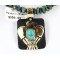 12kt Gold Filled and .925 Sterling Silver Handmade Eagle Certified Authentic Navajo Turquoise Native American Necklace 390841254641