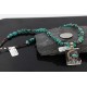 12kt Gold Filled and .925 Sterling Silver Handmade Gecko Certified Authentic Navajo Turquoise Native American Necklace 370985284595