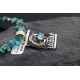 12kt Gold Filled and .925 Sterling Silver Handmade Gecko Certified Authentic Navajo Turquoise Native American Necklace 370985284595