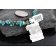 12kt Gold Filled and .925 Sterling Silver Handmade Gecko Certified Authentic Navajo Turquoise Native American Necklace 370985284595