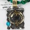 12kt Gold Filled and .925 Sterling Silver Handmade Gecko Certified Authentic Navajo Turquoise Native American Necklace 390759917896
