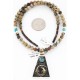 12kt Gold Filled and .925 Sterling Silver Handmade Gecko Certified Authentic Navajo Turquoise Native American Necklace 390820845175