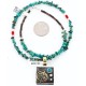 12kt Gold Filled and .925 Sterling Silver Handmade Gecko Certified Authentic Navajo Turquoise Native American Necklace 390824625467