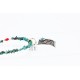 12kt Gold Filled and .925 Sterling Silver Handmade Gecko Certified Authentic Navajo Turquoise Native American Necklace 390824625467