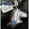 12kt Gold Filled and .925 Sterling Silver Handmade Horse Certified Authentic Navajo Turquoise .925 Sterling Silver Native American Necklace 370901208753