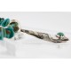 12kt Gold Filled and .925 Sterling Silver Handmade Horse Certified Authentic Navajo Turquoise Native American Necklace 371003507799
