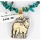 12kt Gold Filled and .925 Sterling Silver Handmade Horse Certified Authentic Navajo Turquoise Native American Necklace 371037369123