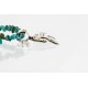12kt Gold Filled and .925 Sterling Silver Handmade Horse Certified Authentic Navajo Turquoise Native American Necklace 390805211241