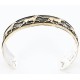 12kt Gold Filled and .925 Sterling Silver Handmade Horse Certified Authentic Shennen Navajo Native American Bracelet 390817561302