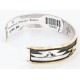 12kt Gold Filled and .925 Sterling Silver Handmade Horse Certified Authentic Shennen Navajo Native American Bracelet 390817561302