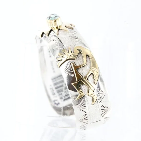 12kt Gold Filled and .925 Sterling Silver Handmade Kokopeli Navajo Turquoise Native American Bracelet 370999515772 12kt Gold Filled and .925 Sterling Silver Handmade Kokopeli Navajo Turquoise Native American Bracelet 370999515772