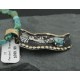 12kt Gold Filled and .925 Sterling Silver Handmade KOKOPELI Certified Authentic Navajo Turquoise Native American Necklace 370970755896