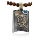 12kt Gold Filled and .925 Sterling Silver Handmade KOKOPELI Certified Authentic Navajo Turquoise Native American Necklace 390743490751