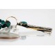 12kt Gold Filled and .925 Sterling Silver Handmade KOKOPELI Certified Authentic Navajo Turquoise Native American Necklace 390752298315